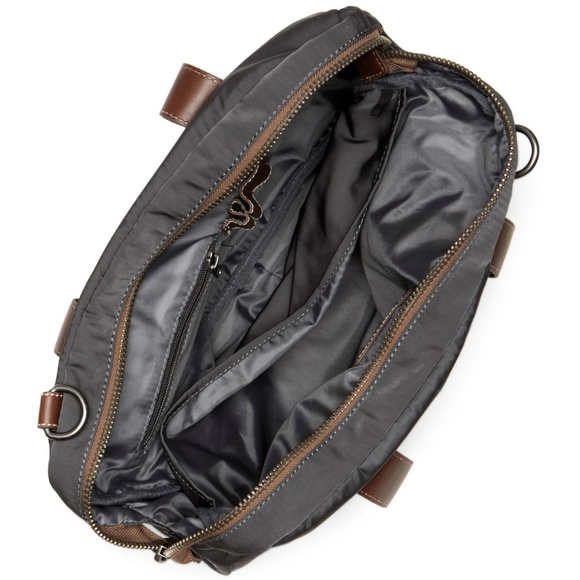 NWT J.FOLD Top Handle Nylon/Leather Tote Bag $135 - Picture 2 of 3